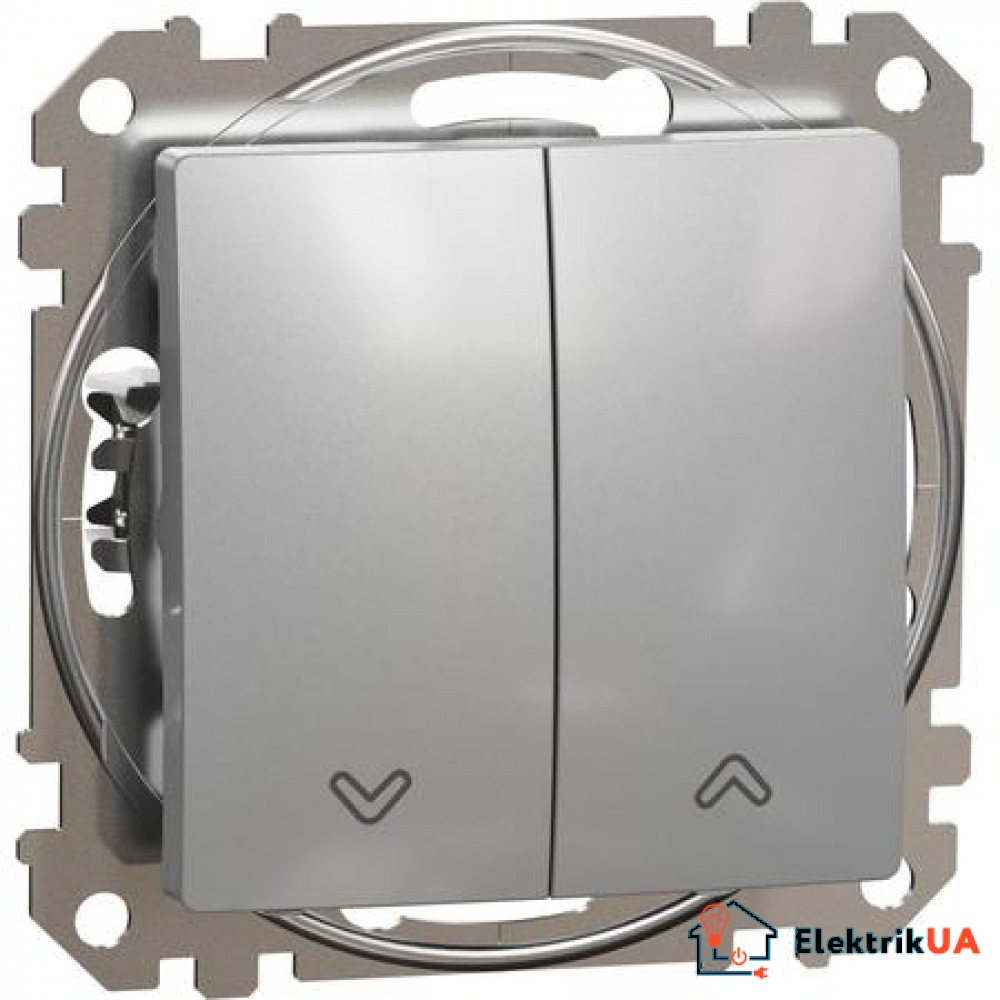 Выключатель для жалюзи Schneider Electric Sedna Design Алюминий SDD113104